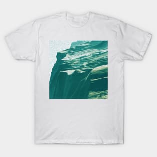 Teal Mountains Oil Effects 4 T-Shirt